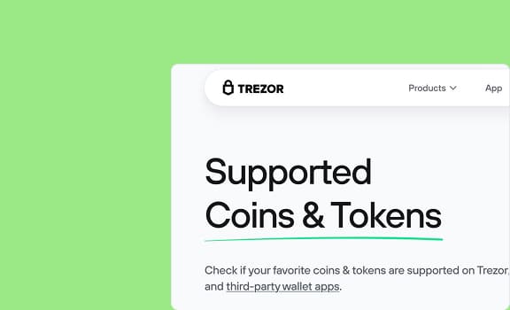 Trezor coin selection page redesign